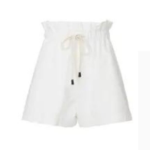 Bassike Canvas cotton Paperbag shorts 17252 - Picture 2 of 10